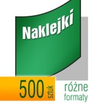 Naklejki, wlepki -  pakiet 500 szt.