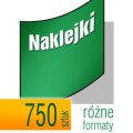 Naklejki, wlepki - pakiet 750 szt