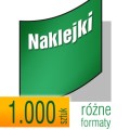 Naklejki, wlepki - pakiet 1.000 szt