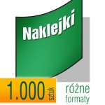 Naklejki, wlepki -  pakiet 1.000 szt.