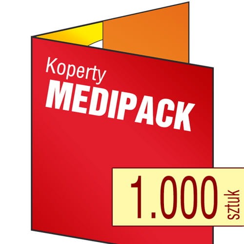 Koperty MEDIPACK - zalecane dla placówek medycznych - druk pełnokolorowy - 1.000 szt.