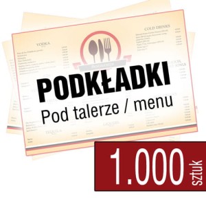 Podkładki pod talerze A3 - pakiet 1.000 szt.
