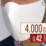 Maseczki kartonowe - białe - 4.000 szt. - 0,42 zł netto