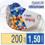 Maseczki kartonowe z nadrukiem - 200 szt. - 1,50 zł netto