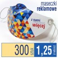maseczki kartonowe z nadrukiem - 300 szt
