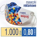 maseczki kartonowe z nadrukiem - 1.000 szt
