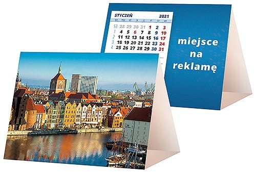 Kalendarze biurkowe - Piramidki małe - wzór KP1-001