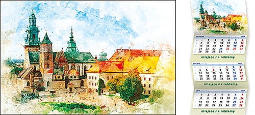 Kalendarze trójdzielne - KTE-033