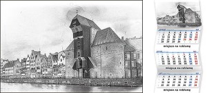 Kalendarze trójdzielne - wzór KTE-056