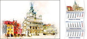 Kalendarze trójdzielne - wzór KTE-068