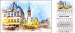 Kalendarze trójdzielne - wzór KTE-090