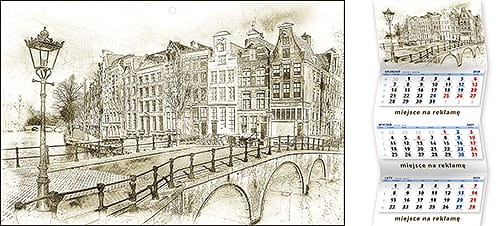 Kalendarze trójdzielne - KTE-104