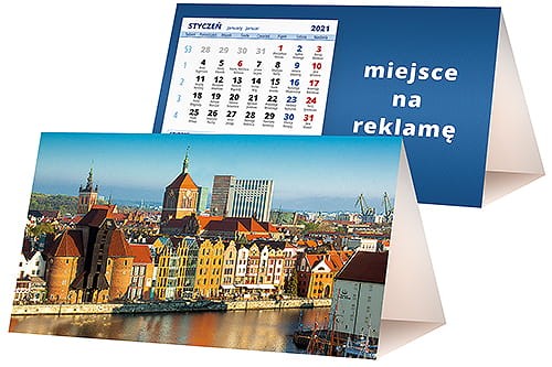kalendarze biurkowe - piramidki - wzór KP2-001