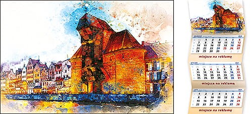 Kalendarze trójdzielne - KTE-123