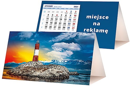 kalendarze biurkowe - piramidki - wzór KP2-006