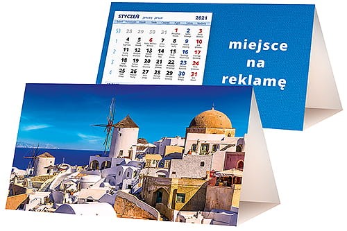 kalendarze biurkowe - piramidki - wzór KP2-008