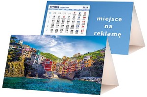 Kalendarze biurkowe - PIRAMIDKA standard - wzór KP2-009