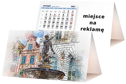 kalendarze biurkowe - piramidki - wzór KP2-010