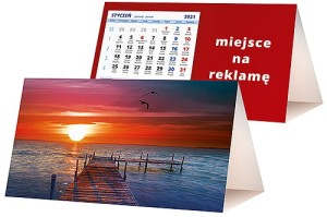 Kalendarze biurkowe - PIRAMIDKA standard - wzór KP2-017