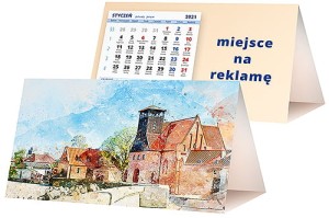 Kalendarze biurkowe - PIRAMIDKA standard - wzór KP2-022