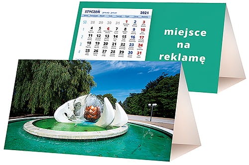 kalendarze biurkowe - piramidki - wzór KP2-030