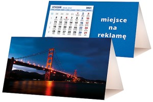 Kalendarze biurkowe - PIRAMIDKA standard - wzór KP2-034