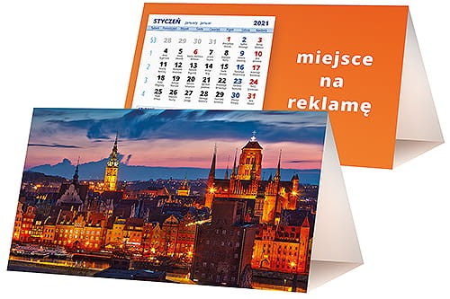 kalendarze biurkowe - piramidki - wzór KP2-036