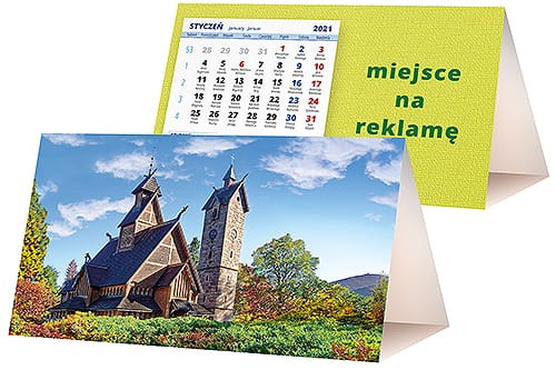 kalendarze biurkowe - piramidki - wzór KP2-037