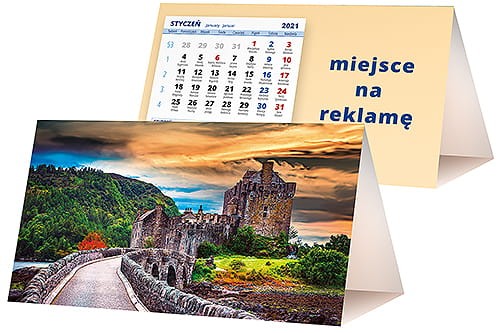kalendarze biurkowe - piramidki - wzór KP2-045