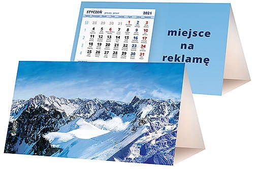 kalendarze biurkowe - piramidki - wzór KP2-046