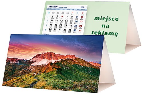 kalendarze biurkowe - piramidki - wzór KP2-047