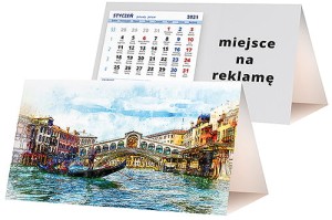 Kalendarze biurkowe - PIRAMIDKA standard - wzór KP2-049