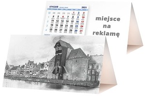 Kalendarze biurkowe - PIRAMIDKA standard - wzór KP2-056