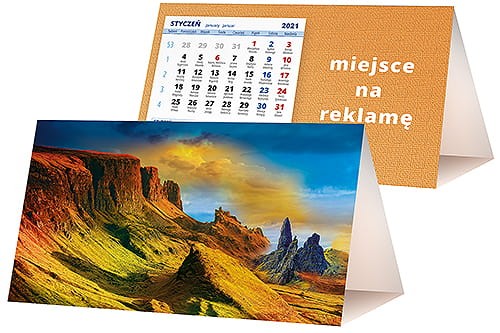 kalendarze biurkowe - piramidki - wzór KP2-060