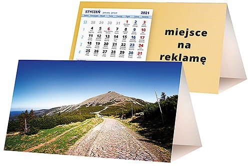 kalendarze biurkowe - piramidki - wzór KP2-069