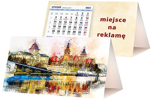 kalendarze biurkowe - piramidki - wzór KP2-073