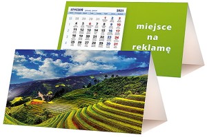 Kalendarze biurkowe - PIRAMIDKA standard - wzór KP2-074