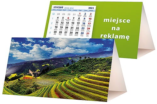 kalendarze biurkowe - piramidki - wzór KP2-074