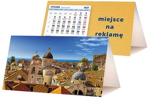 Kalendarze biurkowe - PIRAMIDKA standard - wzór KP2-077