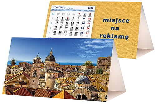 kalendarze biurkowe - piramidki - wzór KP2-077