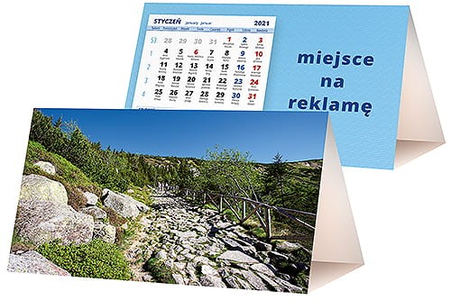 kalendarze biurkowe - piramidki - wzór KP2-082