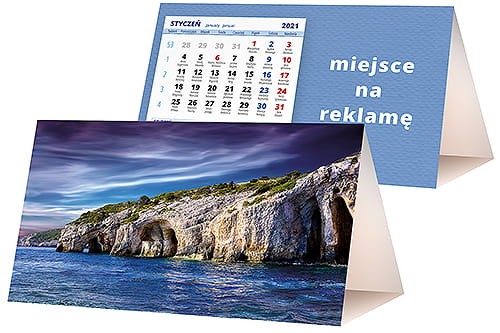 kalendarze biurkowe - piramidki - wzór KP2-085