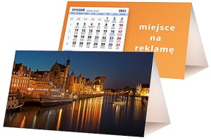 Kalendarze biurkowe - PIRAMIDKA standard - wzór KP2-086