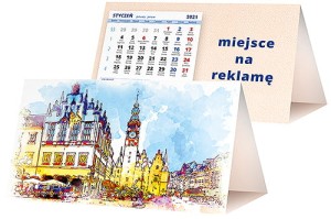 Kalendarze biurkowe - PIRAMIDKA standard - wzór KP2-090