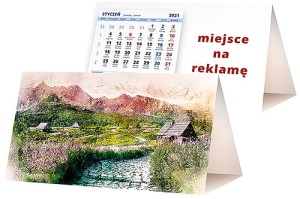 Kalendarze biurkowe - PIRAMIDKA standard - wzór KP2-096