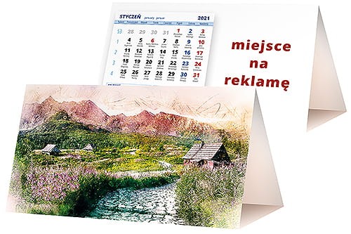kalendarze biurkowe - piramidki - wzór KP2-096