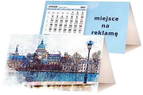 kalendarze biurkowe - piramidki - wzór KP2-098