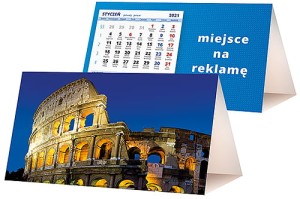 Kalendarze biurkowe - PIRAMIDKA standard - wzór KP2-102