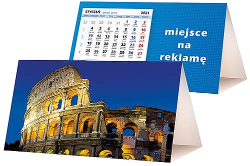 kalendarze biurkowe - piramidki - wzór KP2-102