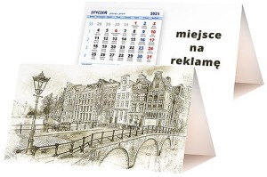Kalendarze biurkowe - PIRAMIDKA standard - wzór KP2-104